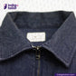 FLIGHT JACKET with a zipper and 'Indigo Tailor' branding on a white background.