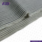 Close-up of HICKORY STRIPE fabric with 'Indigotailor' logo.