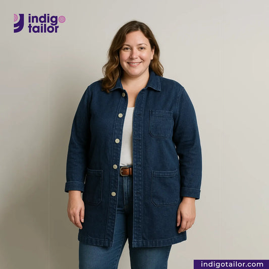 IT_01 INDIGO DYED LAB COAT
