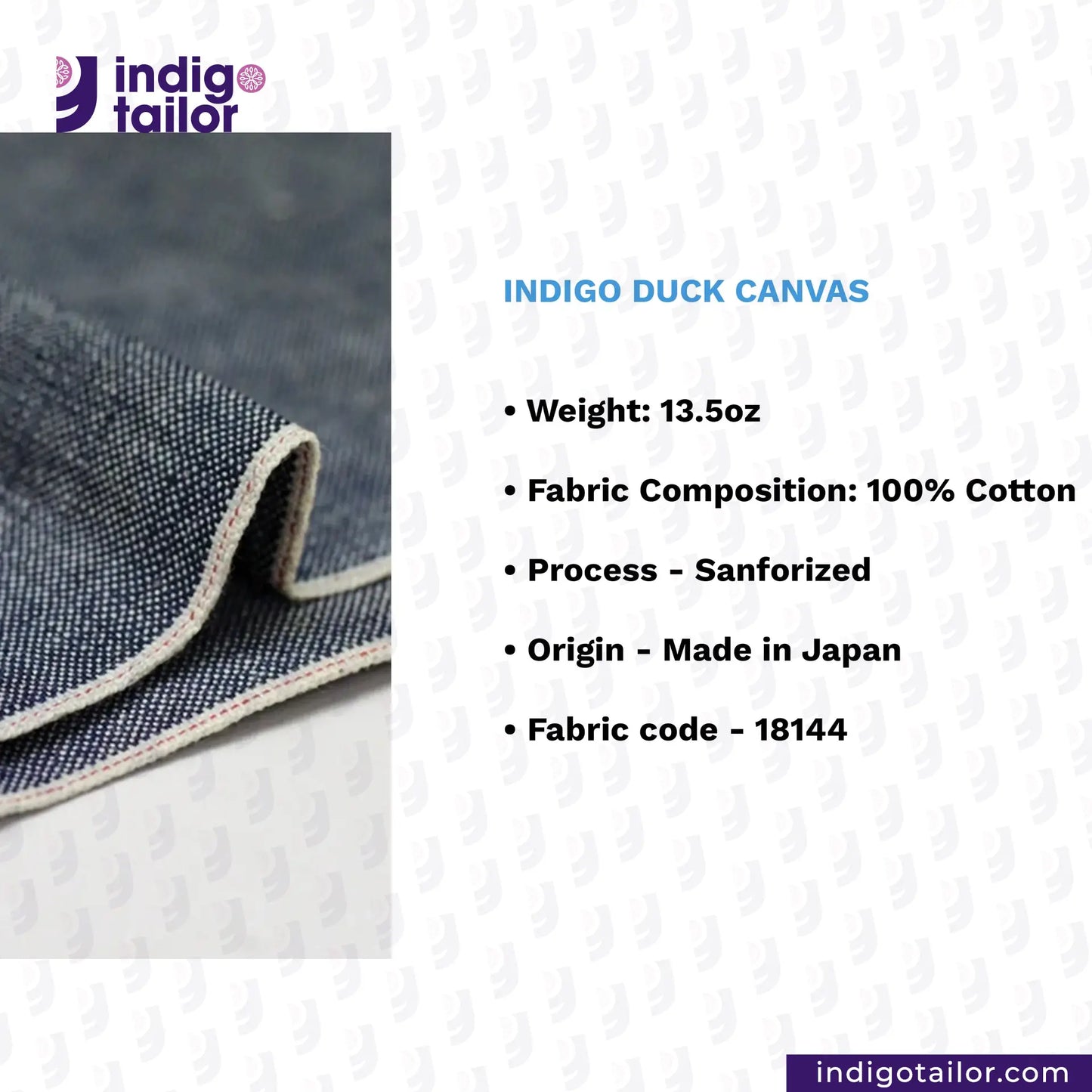 IT-462 INDIGO DUCK CANVAS