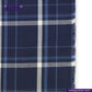 INDIGO PLAID fabric with 'Indigo Tailor' branding.