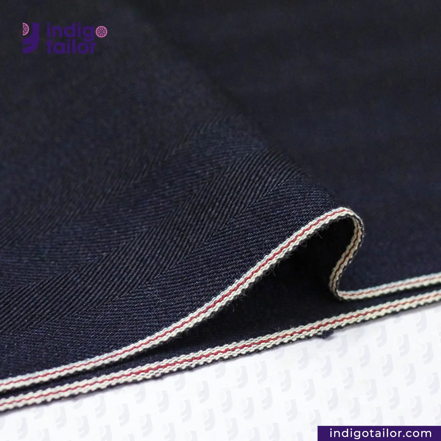 IT-466 INDIGO x INDIGO HERRINGBONE DENIM
