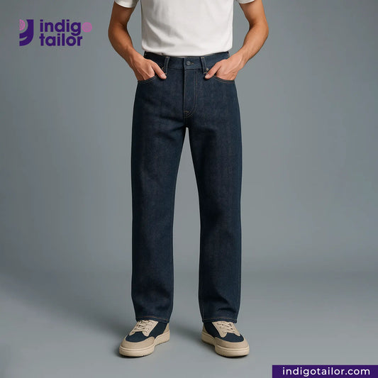 IT-466 INDIGO x INDIGO HERRINGBONE DENIM