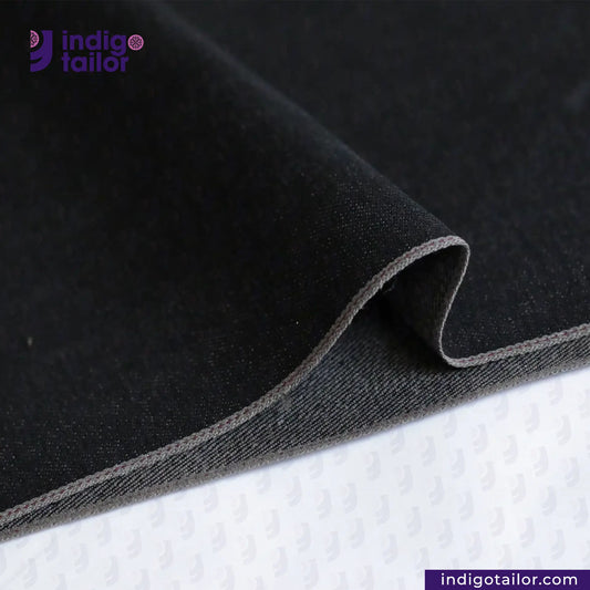 IT-381 CHARCOAL SMOKE BLACK SELVEDGE DENIM
