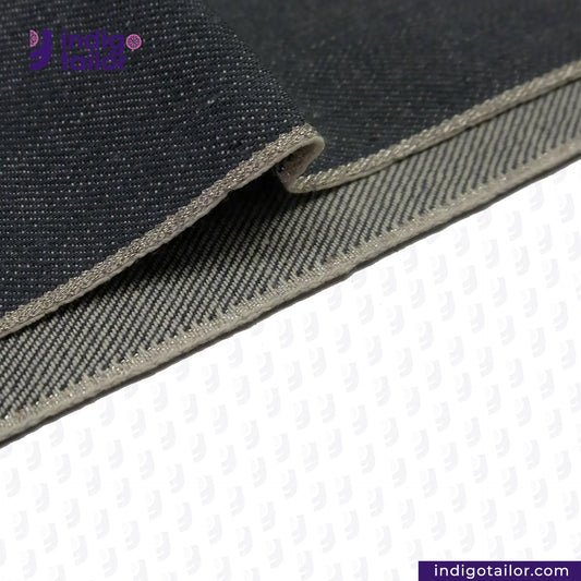 IT-383 CLASSIC GREY SILVER SELVEDGE DENIM