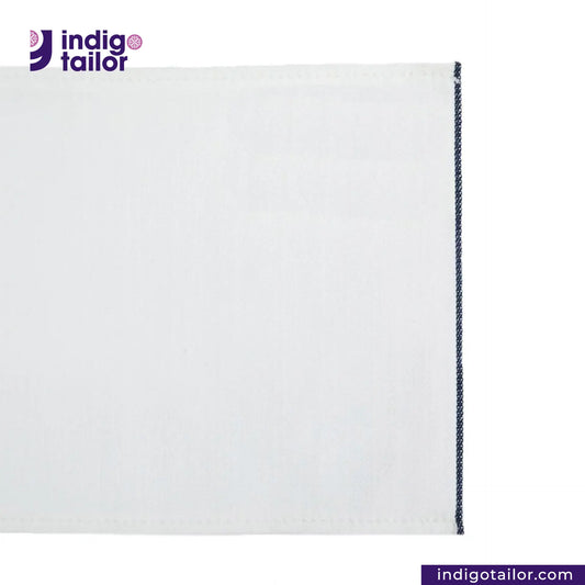 IT-452 WHITE DENIM NAVY SELVEDGE