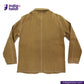KHAKI HERRINGBONE COVERALL JACKET on a white background with 'Indigo Tailor' logo.