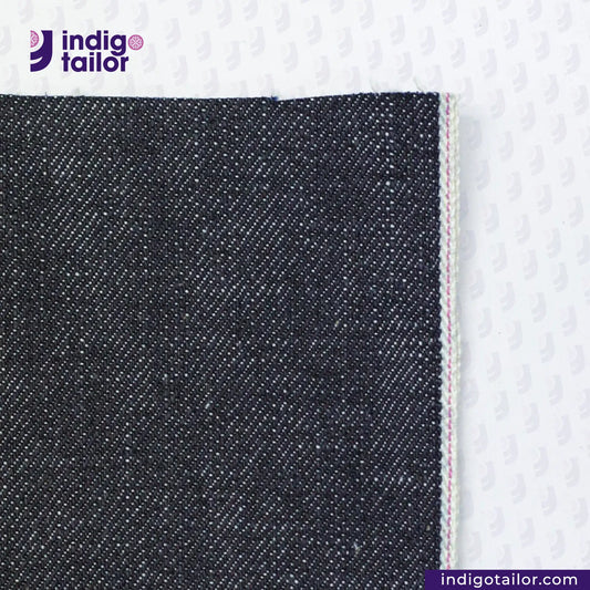IT-443 KUROKI SLUBBY AND HEAVY DEEP INDIGO PINK SELVEDGE