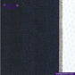 Close-up of NDL200 INDIGO x INDIGO HERRINGBONE DENIM fabric with a striped pattern on a white background, featuring the Indigotailor.com logo.