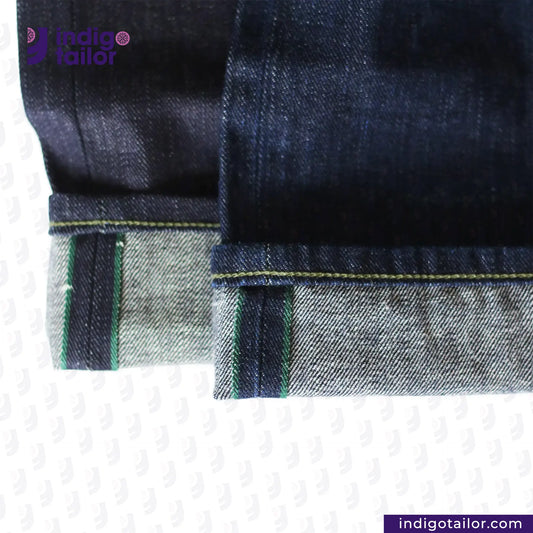 IT-006 FOREST GREEN SELVEDGE DENIM