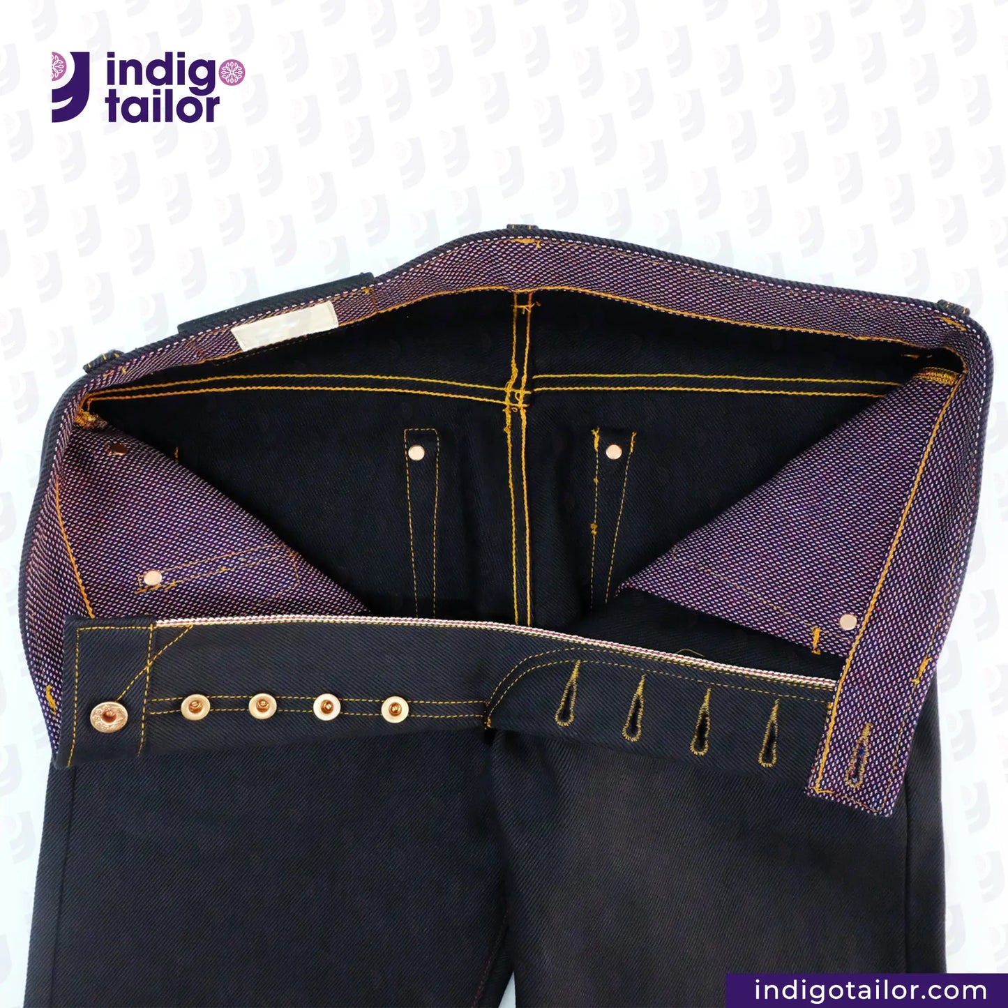 IT-007 MYSTERIOUS INDIGO x BLACK SELVEDGE DENIM