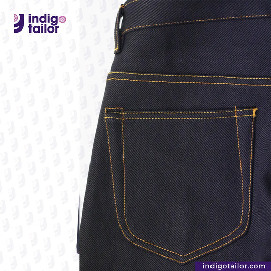 IT-007 MYSTERIOUS INDIGO x BLACK SELVEDGE DENIM