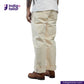 Officer Trousers (Off-White) pants worn by a person on a white background with 'Indigo Tailor' branding.