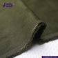 Close-up of Olive Green Corduroy fabric with 'Indigotailor' logo and website on a white background