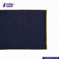 SATURATED INDIGO GOLDEN SELVEDGE fabric with yellow stitching on a white background, featuring the Indigo Tailor logo.