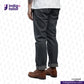 Person wearing SMOKE GREY DENIM pants with a visible 'Indigo Tailor' logo.