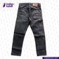 Back view of a pair of SUPER BLACK DENIM jeans with 'Indigo Tailor' branding on a light background.