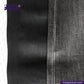 Close-up of SUPER BLACK DENIM fabric with 'Indigotailor' branding.