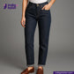 Person wearing TATE OCHI DOUBLE RING SPUN SELVEDGE DENIM jeans with 'Indigotailor' logo on a gray background