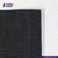 Close-up of TATE OCHI DOUBLE RING SPUN SELVEDGE DENIM fabric with 'Indigo Tailor' logo and website URL.