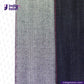 Two strips of TROPIC CITY DENIM fabric, one gray and one dark blue, with 'Indigotailor' branding.