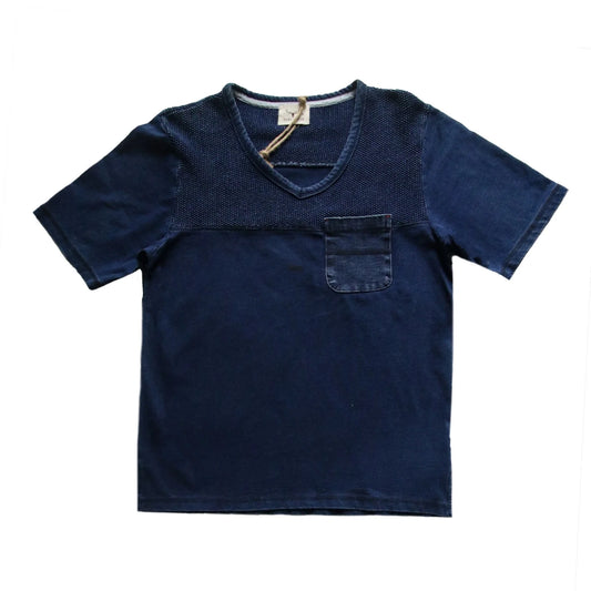 INDIGO SASHIKO T-SHIRT (DARK INDIGO)