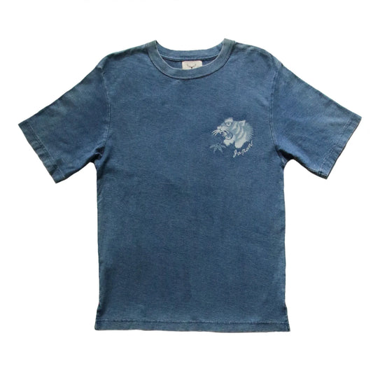 INDIGO DYED T-SHIRT VINTAGE BLUE