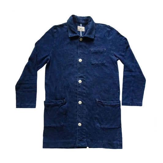 INDIGO DYED LAB COAT
