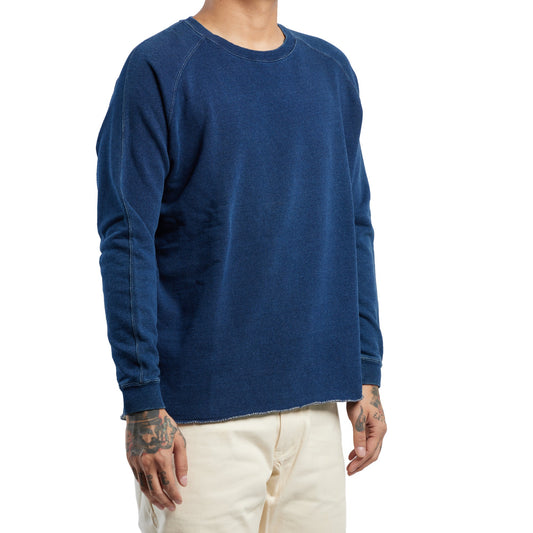 INDIGO DYED LOOPWHEEL SWEATSHIRT (DARK INDIGO)
