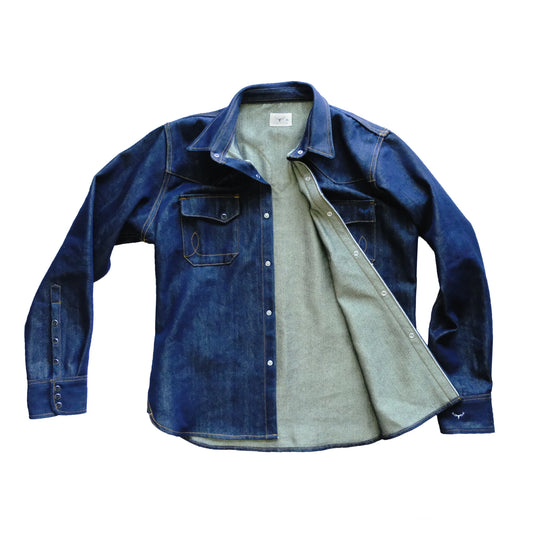 'THE DUKE' GOLD WEFT WESTERN SHIRT